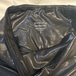 Athleta Glossy Black Tights/ELATION SHINE